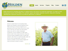 Tablet Screenshot of holdenresearch.com